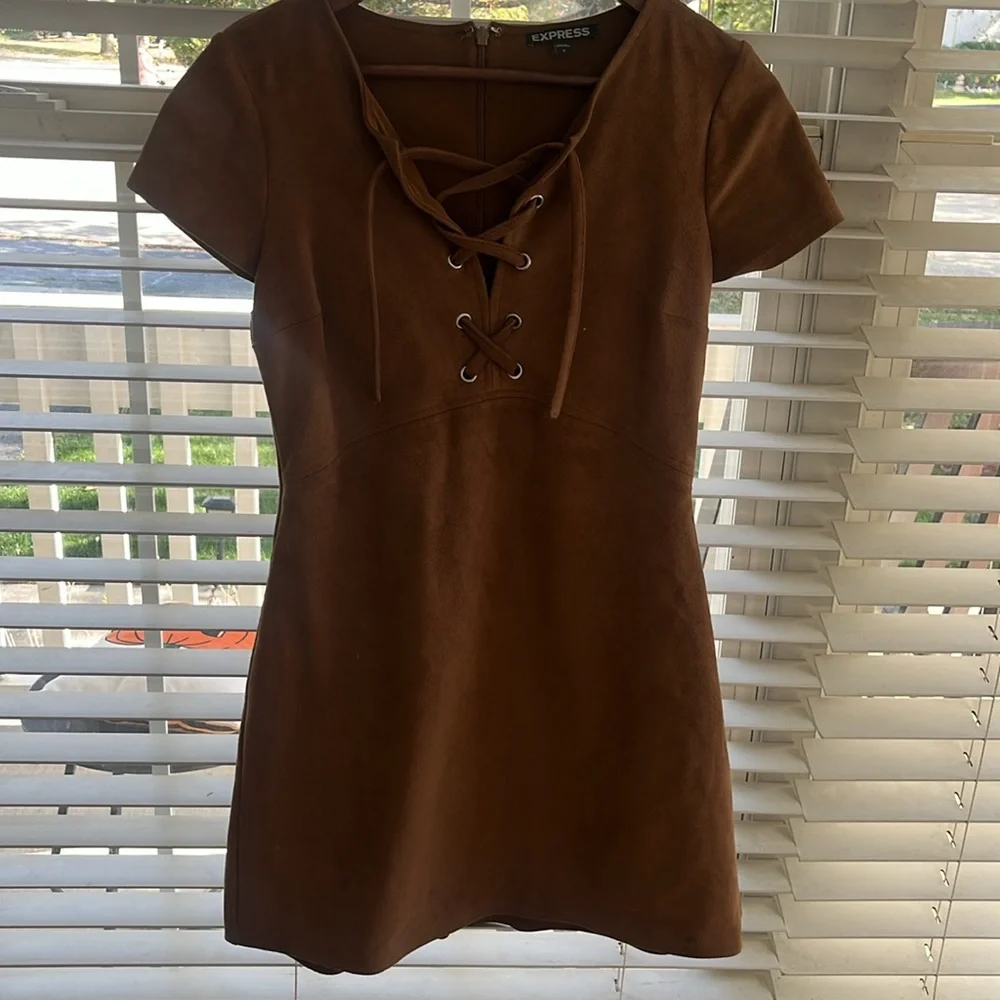 FAUX MINI DRESS - Picture 4 of 4